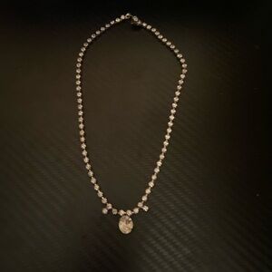 Vintage Beautiful rhinestone rhinestones choker Necklace sparkly sparkle century